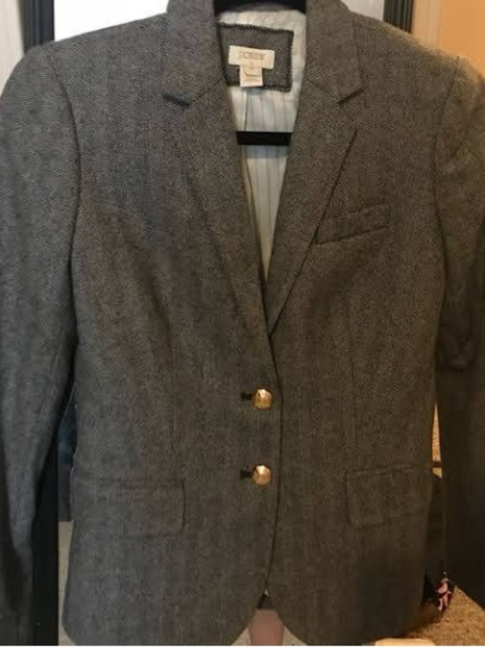 Women's Navy -Blend Tailored Blazer - Classic Professional Jacket